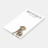 Post-it® Amoureux du Labrador Chocolat (Incliné)