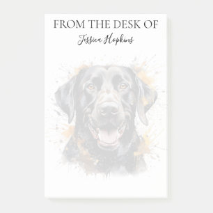 Post-it® Amoureux du Labrador Noir Monogrammé Chien
