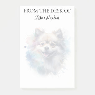 Post-it® Amoureux du Pomerania Monogrammé Chien