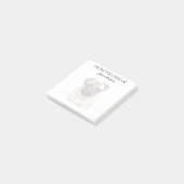 Post-it® Amoureux du Pug Chien Monogrammé (Incliné)