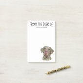 Post-it® Amoureux du Retriever de la Baie de Chesapeake (Sur un bureau)