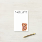 Post-it® Amoureux du Shar Pei (Sur un bureau)