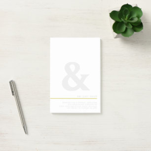 Post-it® Ampersand Musings Typographie minimale