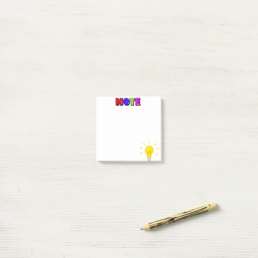 Post-it® ampoule d'éclairage notes collantes (Sur un bureau)