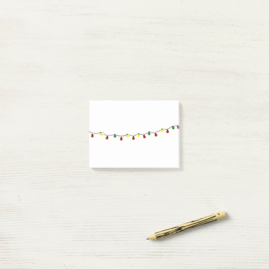 Post-it® Ampoules de Noël (Sur un bureau)