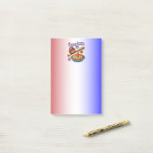 Post-it® Amusant américain comme Baseball & Pomme Pie (Sur un bureau)