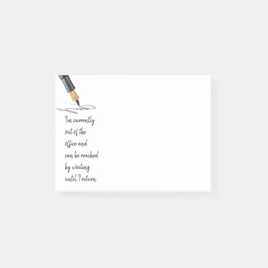Post-it® Amusant Je suis actuellement hors du bureau (Devant)