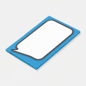 Post-it® Amusant Simple Bleu Comédie Livre Voix Bubble (Incliné)