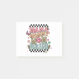 Post-it® Amusante À damiers Fleurs de maman Fête des mères