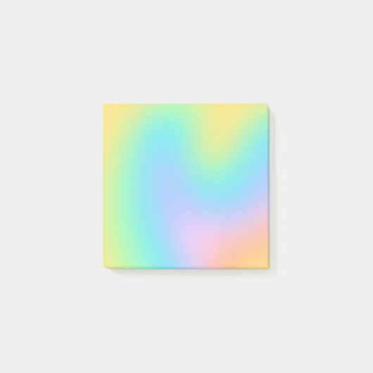 Post-it® Amusants Pastel Rainbow Gradient Post-it Notes (Devant)