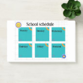 Post-it® Amusement coloré Calendrier de classe (Bureau)