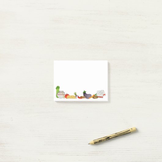 Post-it® Amusement Cuisine (Sur un bureau)