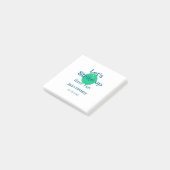 Post-it® Amusons-nous ballon vert nom d'anniversaire (Incliné)