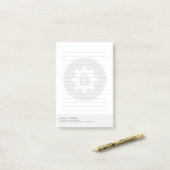 Post-it® Analyste de la sécurité du réseau | Style minimal (Sur un bureau)