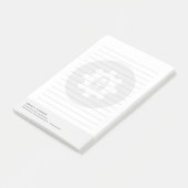 Post-it® Analyste de la sécurité du réseau | Style minimal (Incliné)