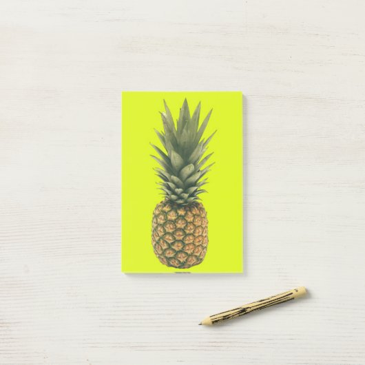 Post-it® Ananas doux (Sur un bureau)