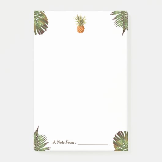 Post-it® Ananas Feuille Tropical Stylish Multi Purposes (Devant)