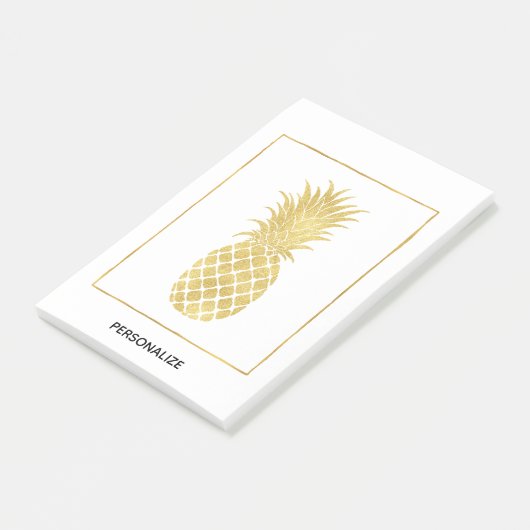 Post-it® Ananas Glitzy en or (Incliné)