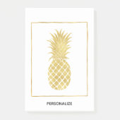 Post-it® Ananas Glitzy en or (Devant)