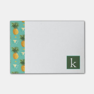 Post-it® Ananas Lumineux Sur Motif Géométrique Ajouter v