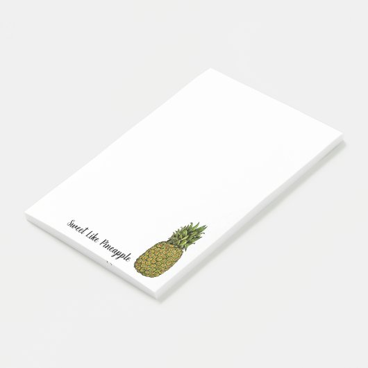 Post-it® Ananas mignon d'art d'aquarelle (Incliné)