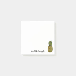 Post-it® Ananas mignon d'art d'aquarelle