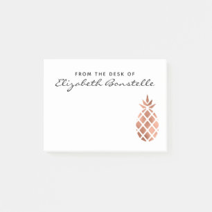 Post-it® Ananas Rose Gold tendance Personnalisé