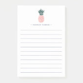 Post-it® Ananas rose | Personnalisé (Devant)