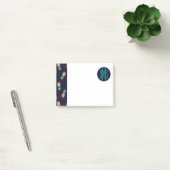 Post-it® Ananas Sur La Marine| Monogramme (Bureau)