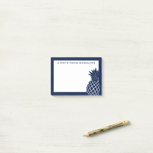 Post-it® Ananas tropical (Sur un bureau)