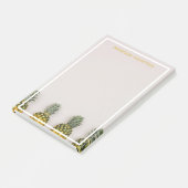 Post-it® Ananas Tropical Nom personnalisé (Incliné)