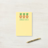 Post-it® Ananas Tropical Personnalisé Post It (Sur un bureau)