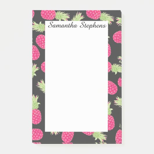 Post-it® Ananas tropicaux aux fraises d'été (Devant)