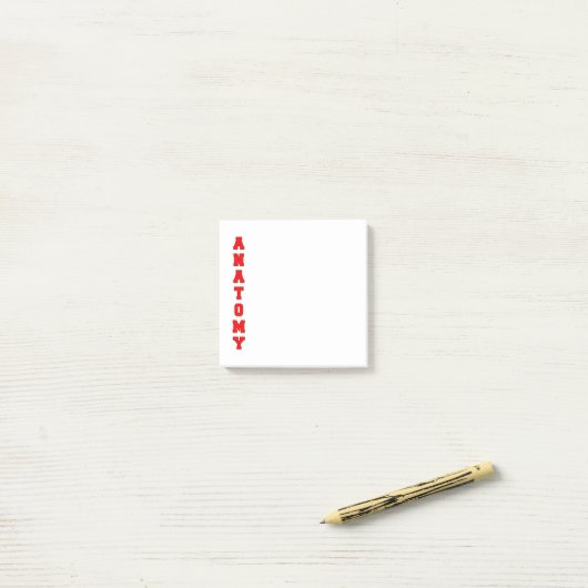 Post-it® Anatomie (Sur un bureau)
