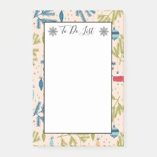 Post-it® Ancien mode de Noël Ornements à faire Liste