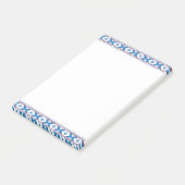 Post-it® Anciens signes lettons bleu, rouge, blanc art popu (Incliné)