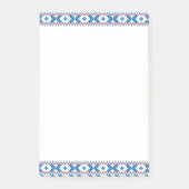 Post-it® Anciens signes lettons bleu, rouge, blanc art popu (Devant)