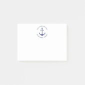 Post-it® Ancrage nautique Custom Nom du bateau Welcome Aboa (Devant)