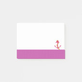 Post-it® Ancre nautique avec bordure rose (Devant)