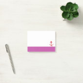 Post-it® Ancre nautique avec bordure rose (Bureau)