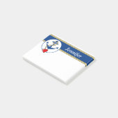 Post-it® Ancre nautique avec le coeur (Incliné)