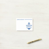 Post-it® Ancre nautique Bateau ou propriétaire du navire bl (Sur un bureau)