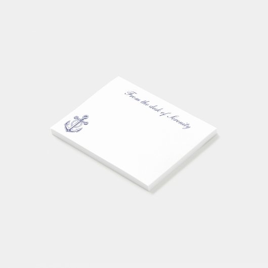 Post-it® Ancre nautique marin Mer Océan Personnalisé (Incliné)
