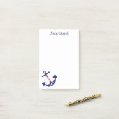 Post-it® Ancre nautique patriotique Ahoy There Citation 4 x (Sur un bureau)