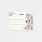 Post-it® Andalou Gris Fleur Pêche et Bleue (Devant)