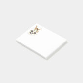Post-it® Ange avec croix et fleurs de clématite (Incliné)