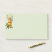 Post-it® Ange avec houx et mandoline (Sur un bureau)