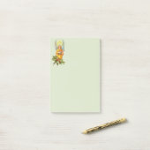 Post-it® Ange avec houx et mandoline (Sur un bureau)
