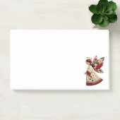Post-it® Ange de Noël avec fleurs de fêtes (Bureau)