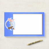 Post-it® Ange Jouer Trumpet (Sur un bureau)